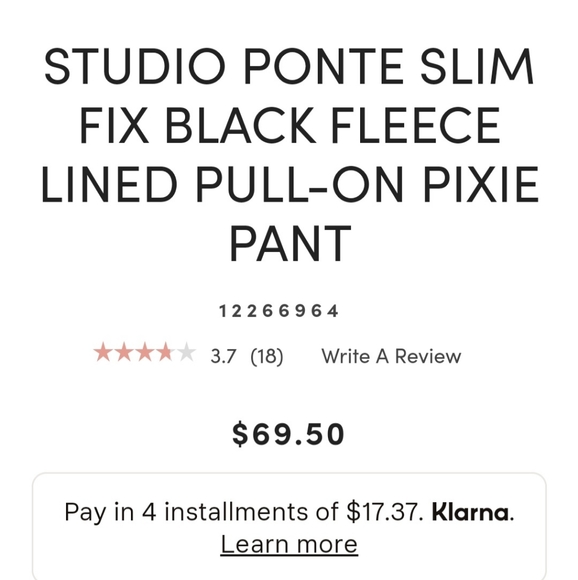 Black pixie pant - Picture 2 of 3